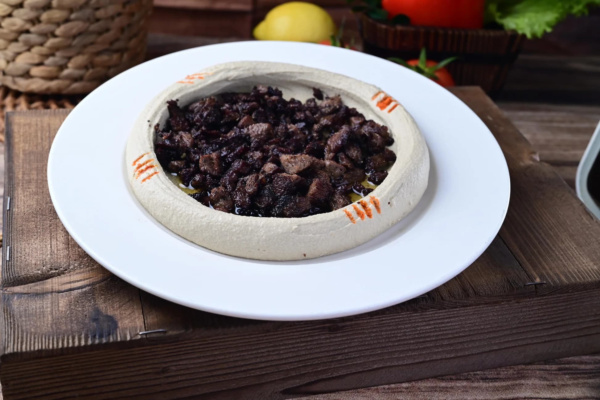 Hummus con Carne