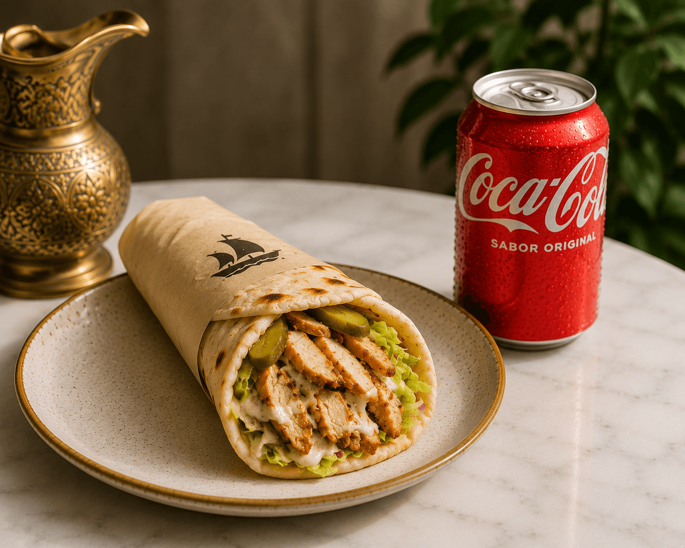 Chicken Shawarma + Soft Drink
